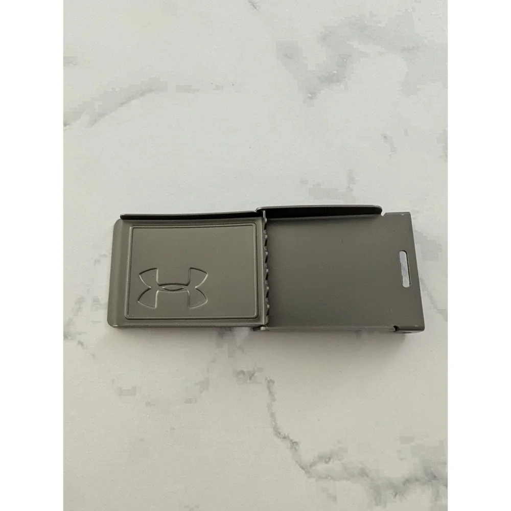 Under Armour Gray Metal Logo Belt Buckle One Size